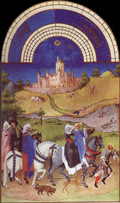 unknow artist Brod Limbourg, August  from Les Tres Riches Heures du Duc de Berry